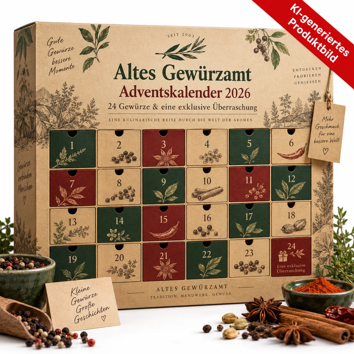 Altes Gewürzamt Adventskalender 2026 – 24 würzige Genussmomente
