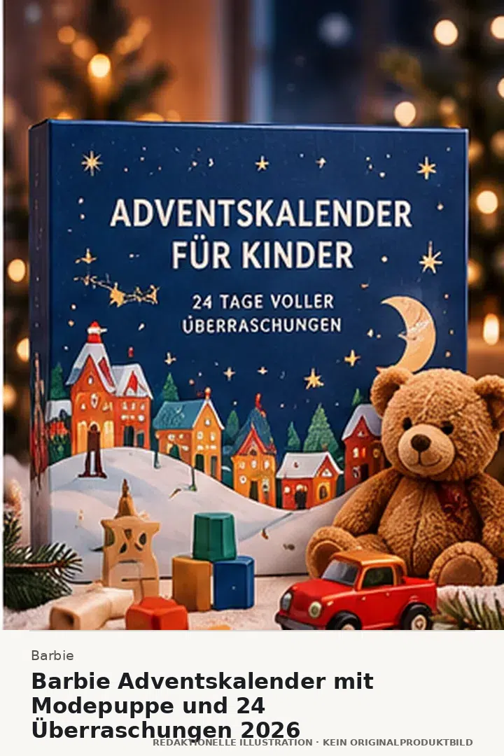 Barbie Adventskalender mit Modepuppe und 24 Überraschungen 2026