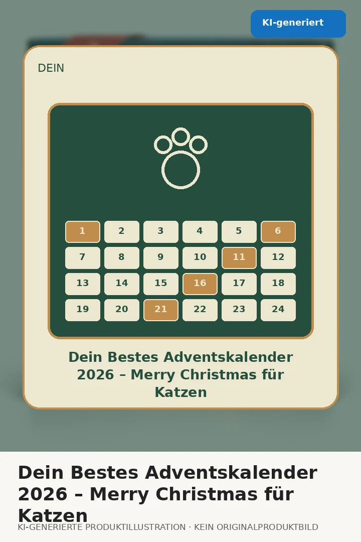 Dein Bestes Adventskalender 2026 – Merry Christmas für Katzen
