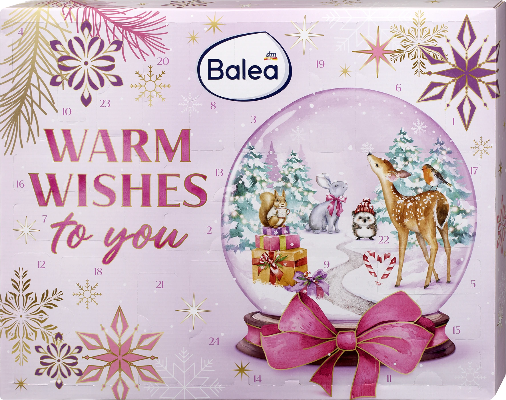 Balea Adventskalender 2026 Warm Wishes Vorderseite