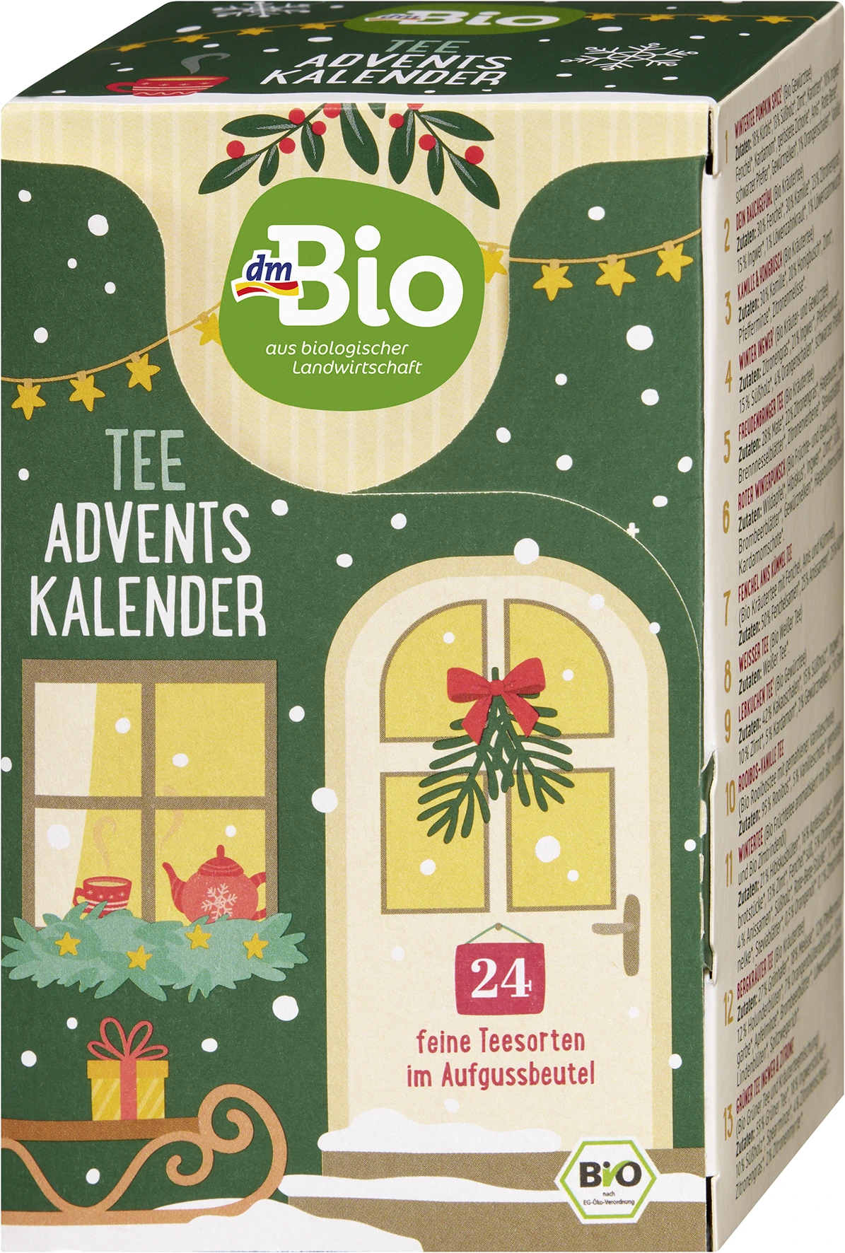 dmBio Adventskalender 2026 Feine Teesorten