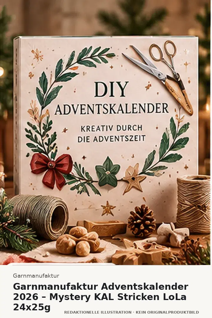 Garnmanufaktur Adventskalender 2026 – Mystery KAL Stricken LoLa 24x25g