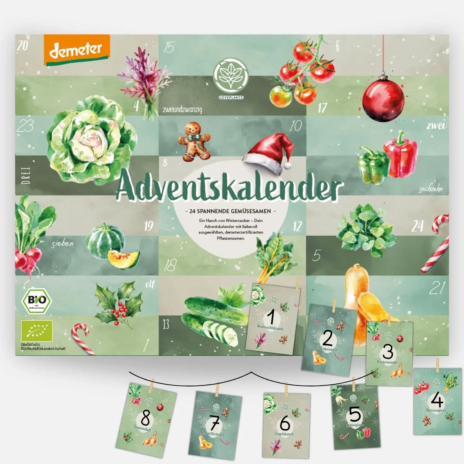 Loveplants Demeter Saatgut Adventskalender 2026