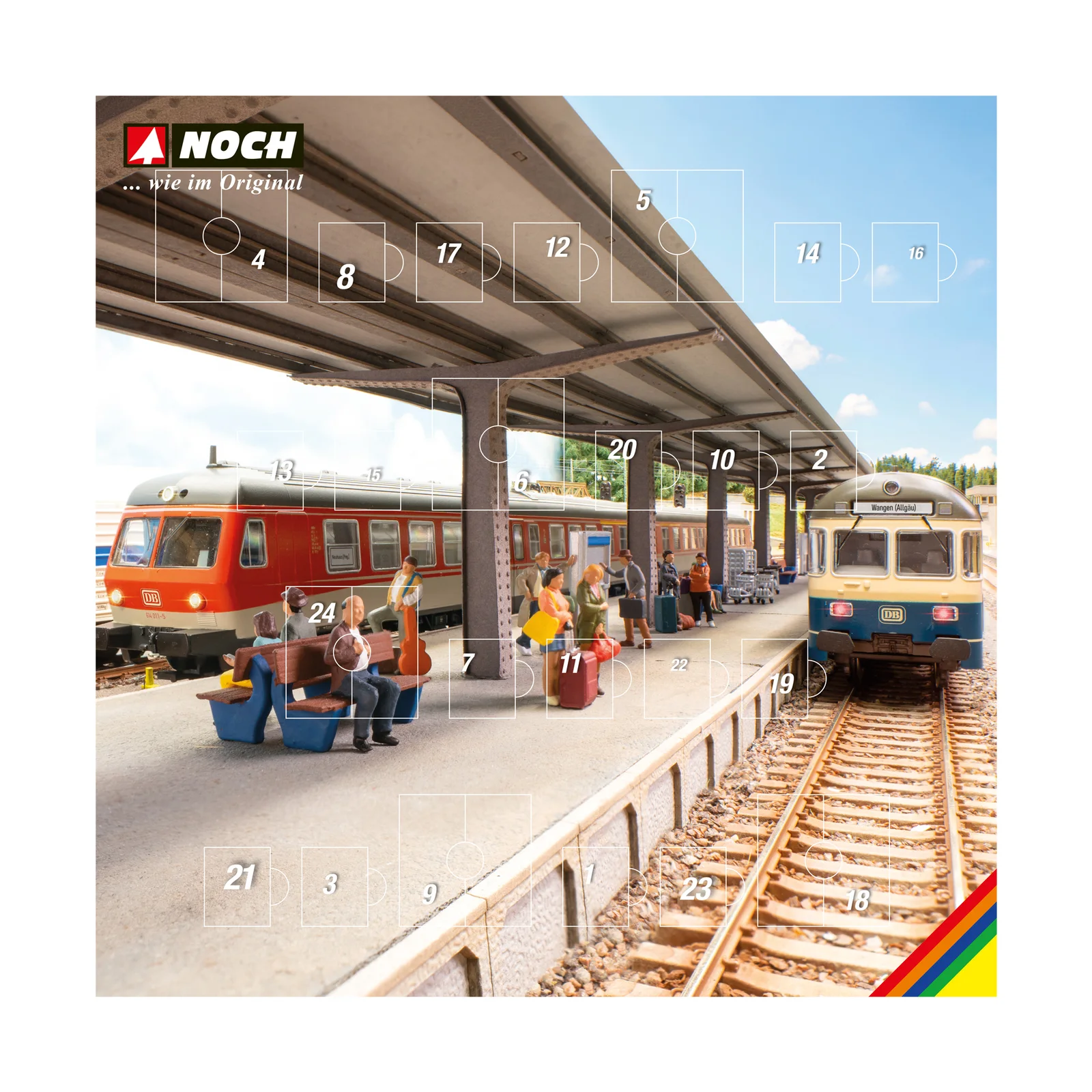 NOCH Deko-Adventskalender Auf dem Bahnsteig 65593 H0 2026