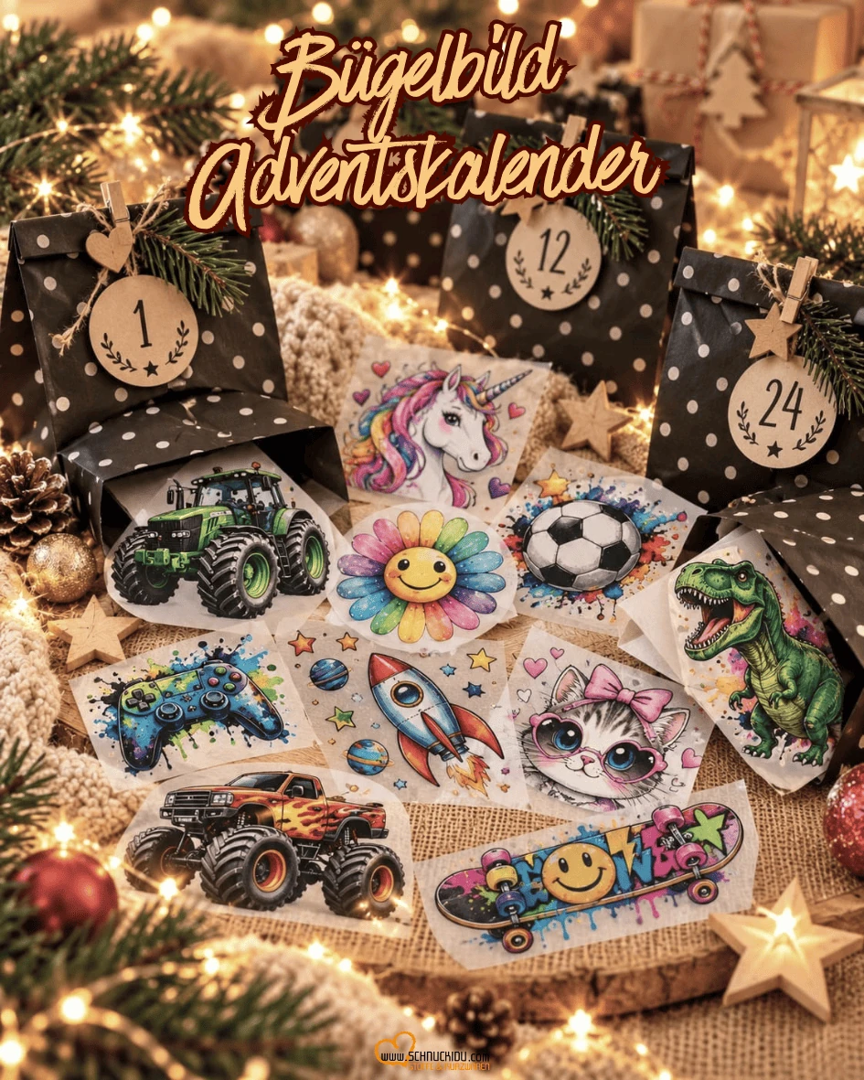 Schnuckidu Bügelbild-Adventskalender für Kinder 2026