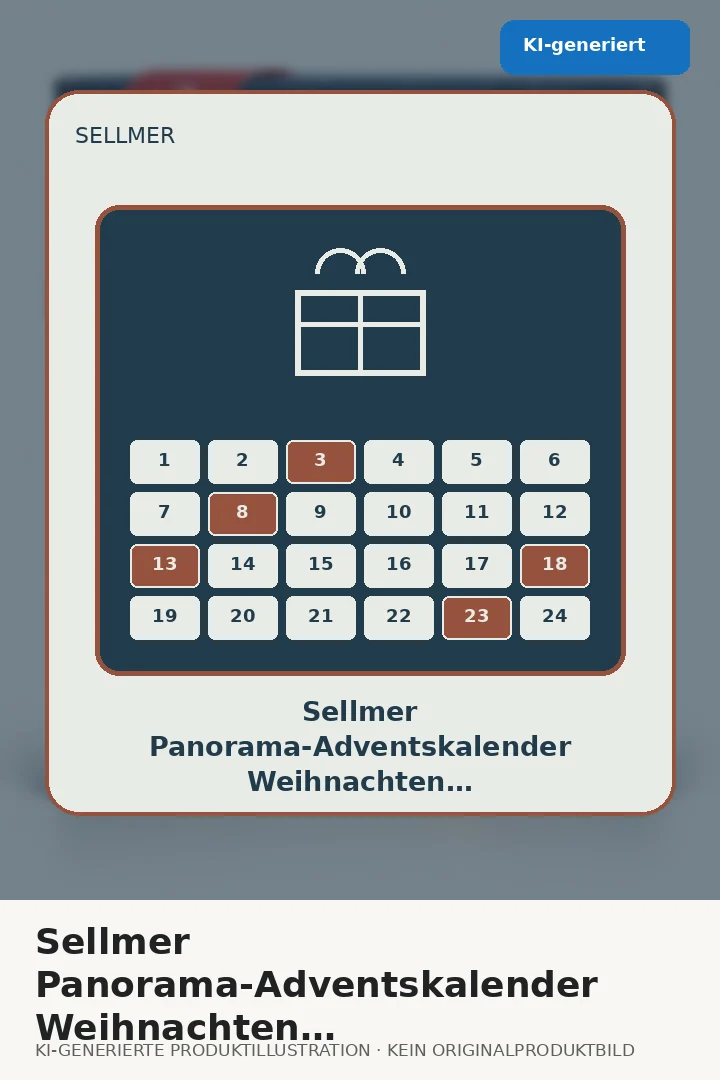 Sellmer Panorama-Adventskalender Weihnachten in den Alpen – Neuheit 2026