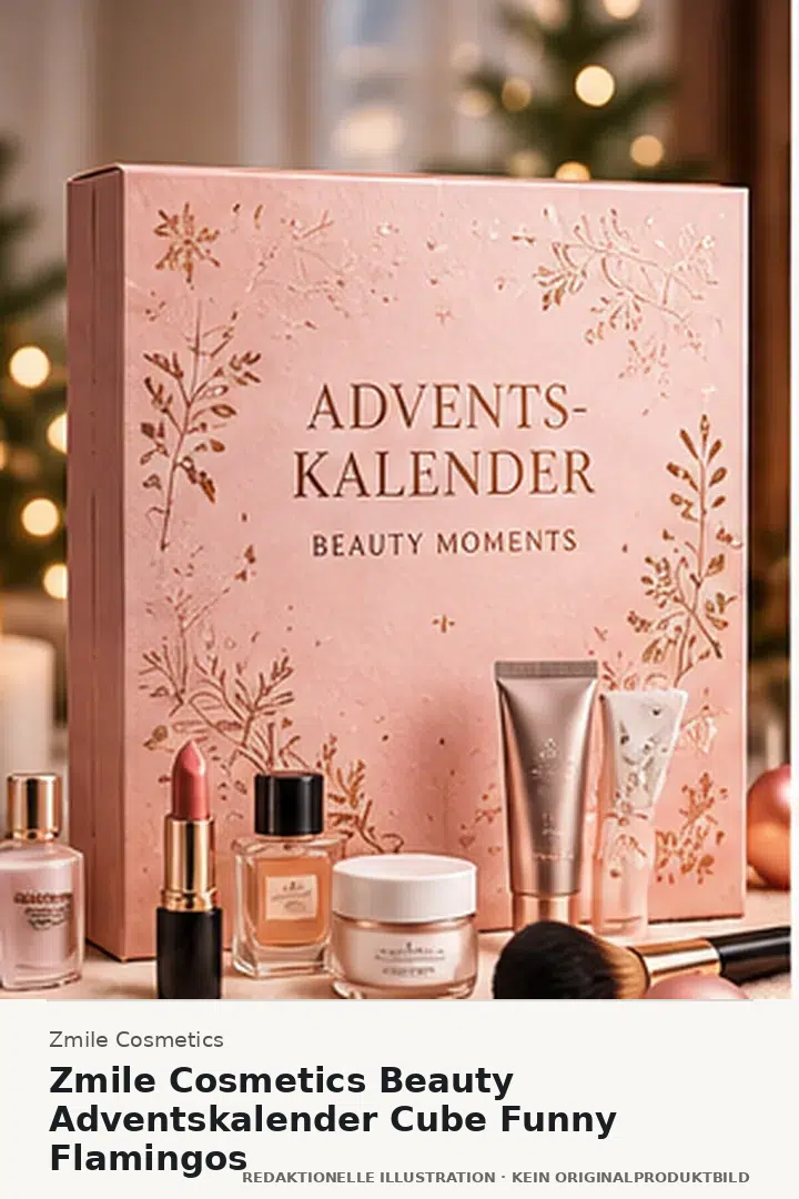 Zmile Cosmetics Beauty Adventskalender Cube Funny Flamingos
