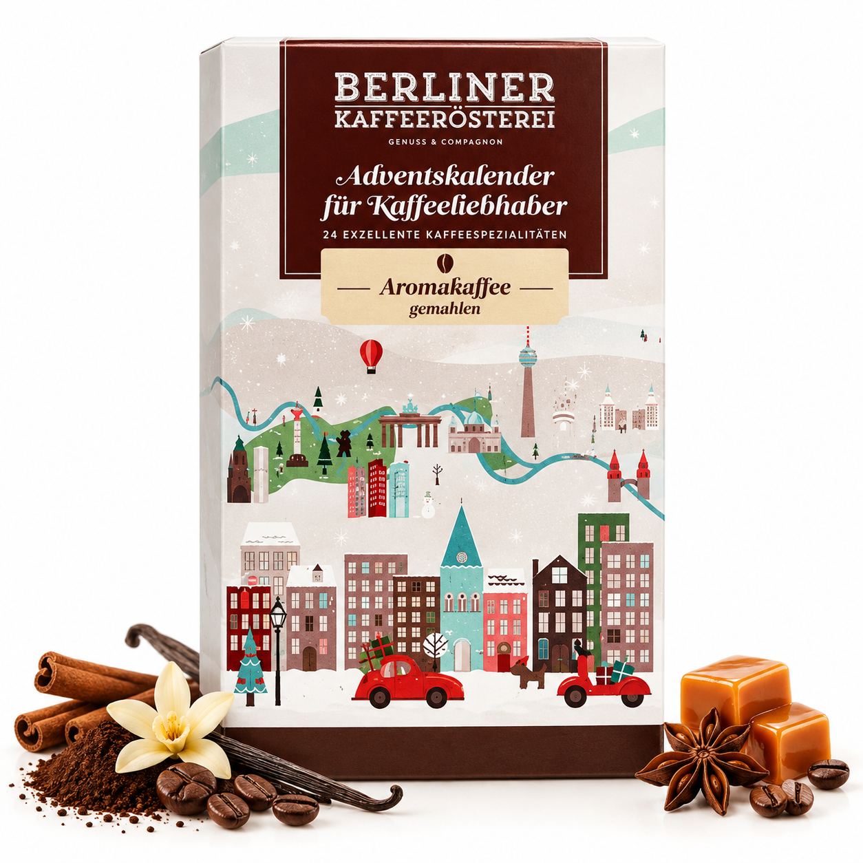 Berliner Kaffeerösterei Aromakaffee Adventskalender gemahlen 2026