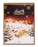 Lindt Schokolade Edelbitter Adventskalender 2022 | 250 g | Edelbitterschokolade für die Weihnachtszeit | Schokoladen-Geschenk