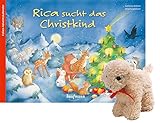 Rica sucht das Christkind mit Stoffschaf: Ein Adventskalender zum Vorlesen und Gestalten eines Fensterbildes (Adventskalender mit Geschichten für Kinder: Ein Buch zum Vorlesen und Basteln)